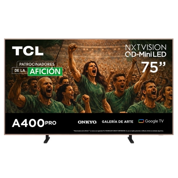 TCL Pantalla 75 Pulgadas QD-MiniLed NXTVISION Google TV 75A400PRO