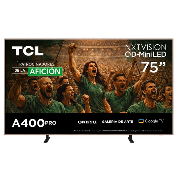 TCL Pantalla 75 Pulgadas QD-MiniLed NXTVISION Google TV 75A400PRO