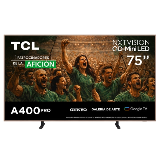 TCL Pantalla 75 Pulgadas QD-MiniLed NXTVISION Google TV 75A400PRO