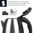 thumbnail image 4 of Cafetera Tetera Eléctrica Jarra Metálica Hervido Agua 1.8l, 4 of 9
