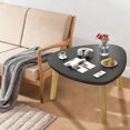 thumbnail image 4 of Mesa triangular curva de madera para sala de estar, mesa de centro triangular curva, mesa de té para balcón, mesa de piso para dormitorio, mesa de alféizar concisa, muebles Anthropologie, decoración d, 4 of 6
