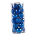 thumbnail image 3 of 24 Uds bolas colgantes de Navidad, proyectos de bricolaje, decoraciones artesanales inastillables, adornos navideños para bodas, año Nuevo y Navidad azul Macarena Bolas colgantes, 3 of 8