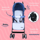 thumbnail image 4 of Carriola Bastón Ultraligera Plegable Viajera iBaby Ischia azul, 4 of 9
