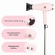 thumbnail image 2 of L'ANGE HAIR Soleil Professional Hair Dryer | 3 Heat Settings & 2 Airflow Settings | Cool Shot Locks-in Style | Professional Length Cord | Best Lightweight Hair for Smooth Blowouts (Blush), 2 of 5