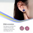 thumbnail image 2 of Minnieouse Pendientes redondos Llamativos Gotas para los oídos Galvanoplastia fina Incrustaciones de diamantes de imitación Espárragos para los oídos Ropa, zapatos y accesorios Miscelánea Rosado, 2 of 6