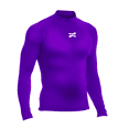 thumbnail image 2 of Playera Deportiva Manga Larga Unisex Licra de Compresion Comoda y Fresca lila CH, 2 of 8
