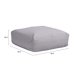 thumbnail image 5 of Ottoman Exterior Luanda Gris Kessa Muebles, 5 of 5