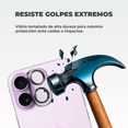 thumbnail image 3 of Mica de Cámara Cristal Deluxe 2mm para iPhone 17 – Protección Vidrio Templado Titanio, Alta Claridad y Ajuste Perfecto, 3 of 6