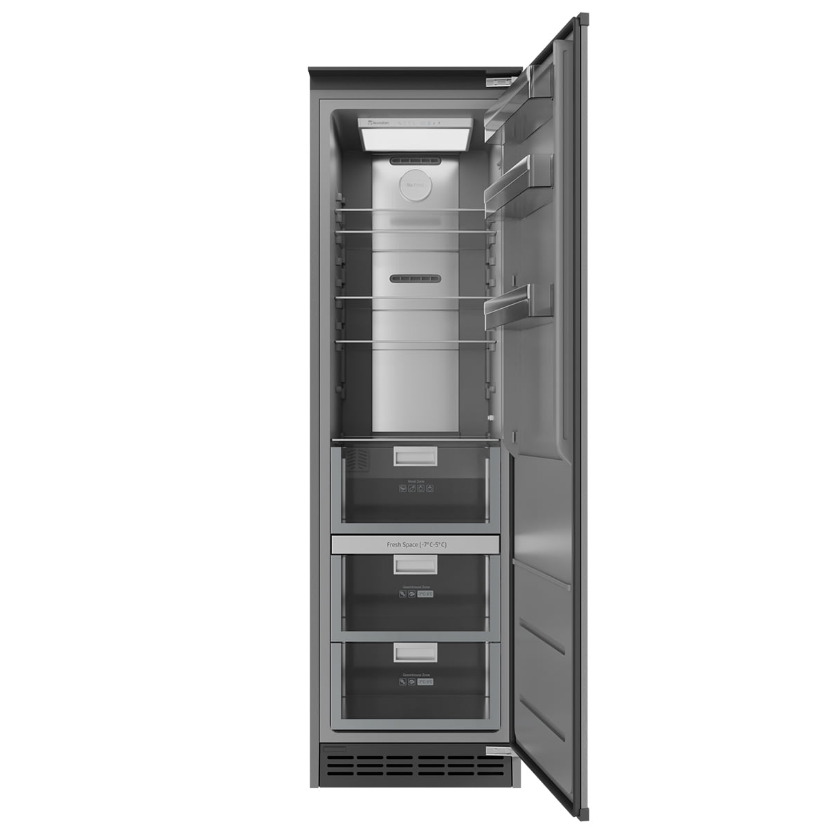 Refrigerador Panelable Tecnolam TSD559PR 60 CM Interior Gris 120V