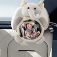 thumbnail image 3 of Juguetes para Bebés Espejo Retrovisor de Cochecito, Evitar Aplastar Fácil de Monitorear Juguete de Peluche Utilizado para Camas de Bebés O Asientos para Niños, Entretenimiento de Coche Interactivo Sua, 3 of 5