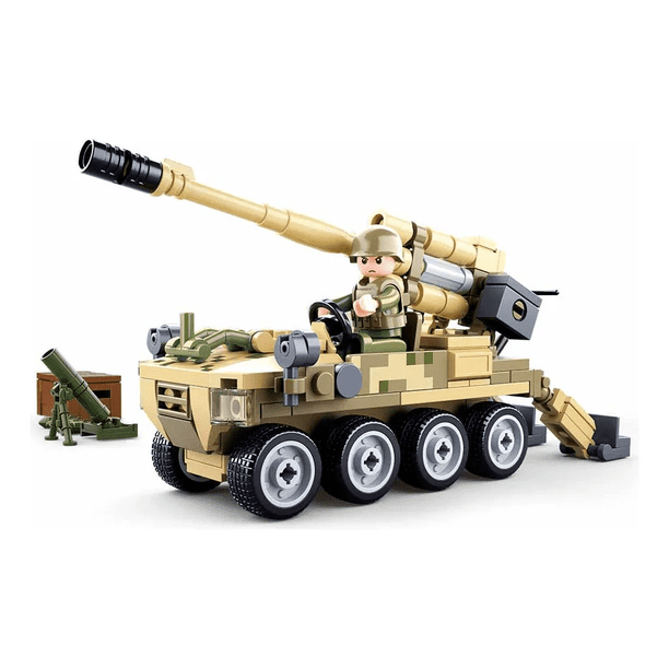 Azulamar Juguete Ww2 Bloques De Militar Cañón Soldado Regalo Xtellar cafe