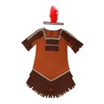 thumbnail image 2 of Disfraz de India para niños, disfraz de cosplay de India nativa con diadema de plumas para niños. Talla XL para niña, 2 of 9