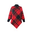 thumbnail image 1 of Minnieouse Capa de mujer portátil con estilo de moda invierno otoño reemplazo térmico cálido mantener punto niñas capa abrigo ropa Abrigos y chamarras Vino rojo, 1 of 6