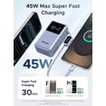 thumbnail image 2 of Power Bank UGREEN Nexode Pro 10000mAh 45W con Cable USB-C, 2 of 9