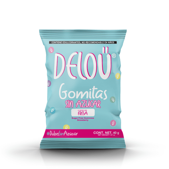 Gomitas sin azúcar (keto) sabor Fresa 10 pzas