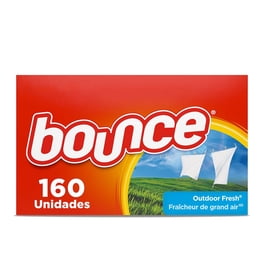 Hojas Secadoras Bounce Outdoor Fresh con Suavizante Para Ropa 160 pzas