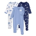thumbnail image 1 of Yoofoss Pijamas para bebé 6‑9 meses Algodón Orgánico Pack de 3, 1 of 7