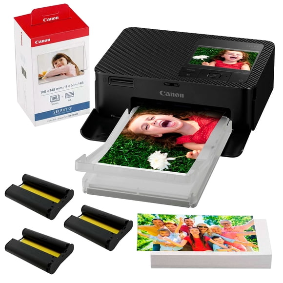 Foto Impresora Canon SELPHY CP1500 PORTATIL TRANSFERENCIA TERMICA COLOR WIFI + KIT CON 108 HOJAS 4" X 6" Y 3 RIBBON
