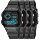 thumbnail image 1 of Reloj dual time moderno LuminoxGrey 4Pzas Longitud 27cm Ancho 4cm Grosor 2cm Digital Luz Gris&nbsp;Oscuro., 1 of 5