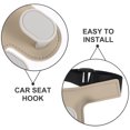 thumbnail image 3 of unbranded Gancho Colgador Para Asiento De Auto Beige Fácil Instalación Con Práctico, 3 of 8