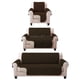 thumbnail image 2 of Juego de Protector Cubre Sala Doble Vista Capitonado BEIGE-CHOCO MELOCOTTON HOGAR, 2 of 6