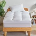 thumbnail image 2 of Cubrecolchón SLEEP ZONE, tamaño doble, extra grueso, blanco, 2 of 8
