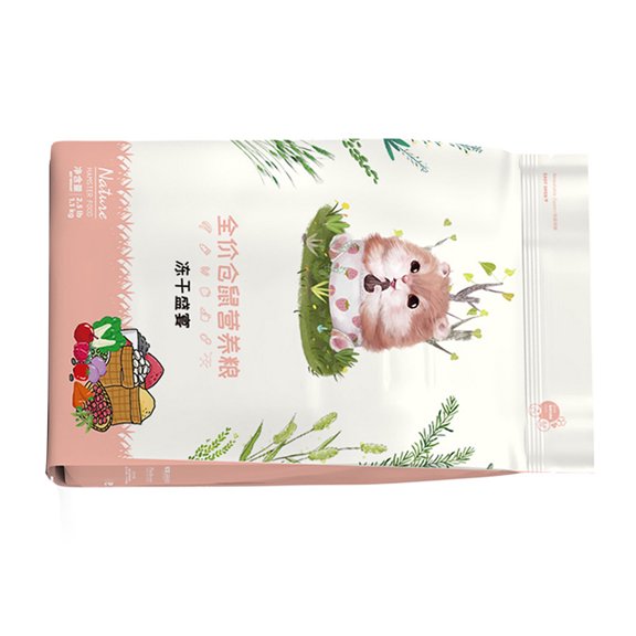 Alimento para hámster, nutrición equilibrada, alimento para hámster liofilizado para hámster, erizo, hámster sirio, rata elegante, 1100g/2,4 lb