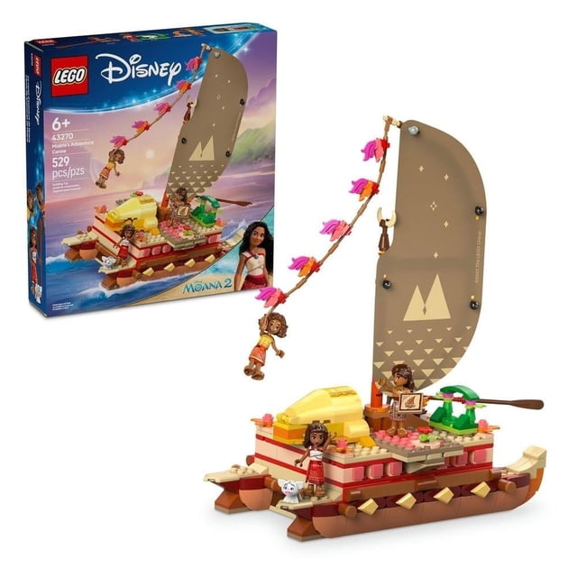 Set LEGO Disney Princess Canoa de Aventuras de Moana 43270