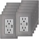 thumbnail image 1 of Tomacorriente USB A y USB C Inoxium1X1U1BSilver 10Pzas USB A/USB C/Contacto Duplex 110/125-250VCA 15A 50/60Hz 5VDC 3A Pl, 1 of 4
