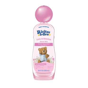 Shampoo Ricitos de Oro leche de almendras dulce suavidad 250 ml