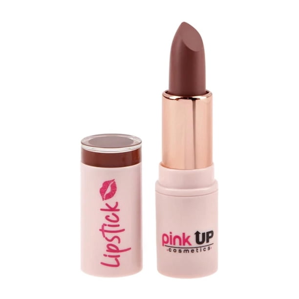 Labial en barra Lipstick Mate Larga duración Pink Up marron