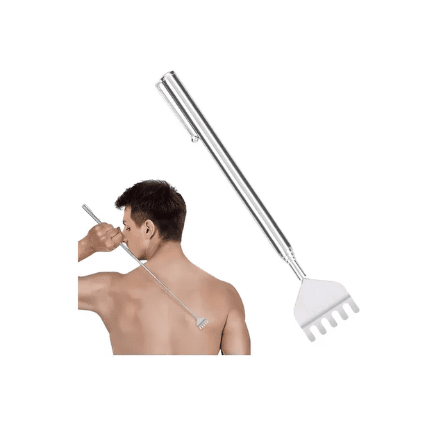 Manita Rascadora Extensible Mano De Metal Para Rascar 1pz Xtellar Color Plateado