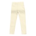 thumbnail image 2 of Leggings de color liso para niñas pequeñas, pantalones ajustados casuales de algodón suave con estampado, 3-4 años, 110, 3/T, 2 of 4