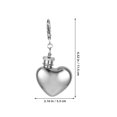 thumbnail image 4 of WORGEOUS Mini frasco de acero inoxidable con forma de corazón, 2 unidades, con llavero, de 1 oz, a prueba de fugas, para hombres y mujeres, ideal para acampar y actividades al aire libre., 4 of 7