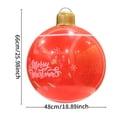 thumbnail image 3 of Bola inflable grande de Navidad | Adorno navideño de PVC de 66 cm para jardín y fiestas en interiores | Decoración festiva colgante con diseño impermeable, 3 of 5
