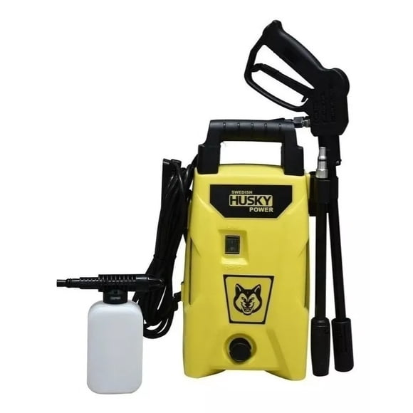 Hidrolavadora Eléctrica Husky 110V 1520 PSI Rociador De Jabon Espumadora 1400W