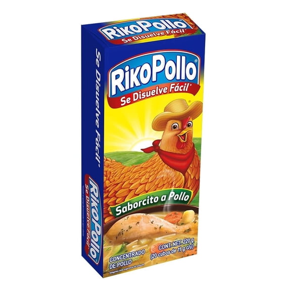 Caldo de pollo Riko Pollo en cubo 20 piezas