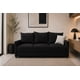 thumbnail image 1 of Sofa El Bazar Store Atlanta Lino Negro 3 plazas Modular Moderno, 1 of 4