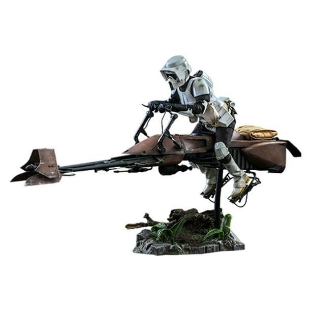 Figura Hot Toys 1/6 de Escala Star Wars Return Of The Jedi: Scout Trooper and Speeder Bike