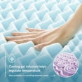 thumbnail image 3 of Lucid - Colchoneta de Memory Foam con Gel - Sobrecolchón de 5 Zonas de 7.5 cm - Topper para Colchón - Individual Extra Largo, 3 of 6