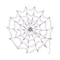thumbnail image 4 of Luces solares para exteriores de Halloween con telaraña de 1 m de diámetro y 60 LED con araña negra, luces moradas impermeables, control remoto, decoración de Halloween para casa y jardín., 4 of 8