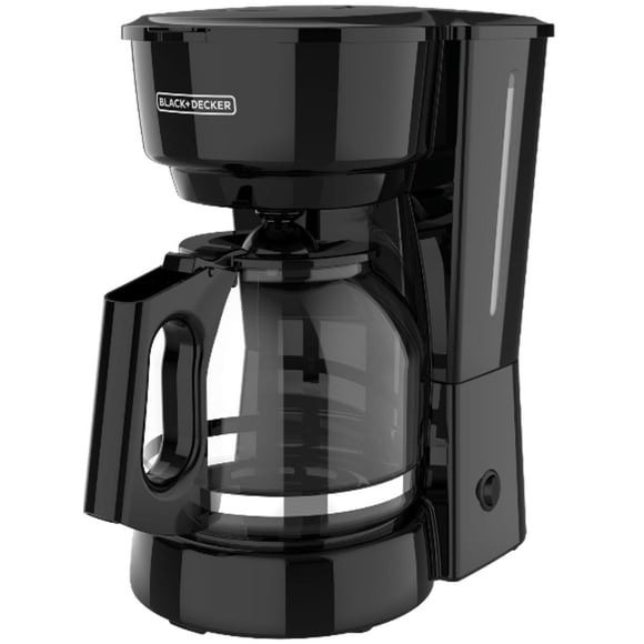 BLACK+DECKER Cafetera Programable de 12 Tazas con Acabado Negro