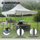 thumbnail image 4 of Carpa Toldo Plegable Reforzado 3x3 Lona Acero Inoxidable Impermeable Color Gris, 4 of 8