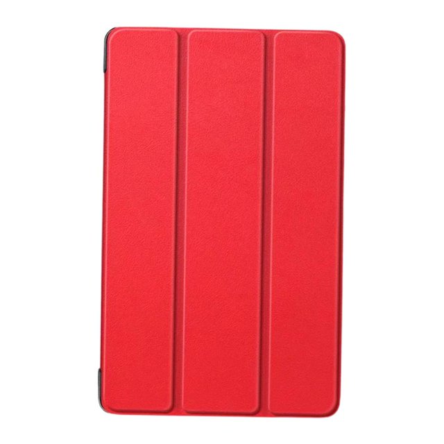 Funda para Huawei MediaPad M5 Lite - Funda delgada y ligera con soporte inteligente rojo