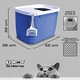 thumbnail image 5 of Caja de arena para Gatos KE WOOW Arenero grande con entrada superior color Azul, 5 of 7