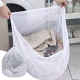 thumbnail image 1 of Large Mesh Laundry Bags with Drawstring, Delicates Wash Bag, Bra Sweater Protector, Machine Washable Garment Organizer, Reusable Fine Mesh Laundry Bag for Socks Lingerie Activewear Shoe Storage, 1 of 7