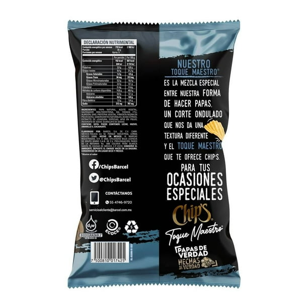 Imagen 3 de Papas Barcel Chip's toque maestro sal y pimienta 140 g