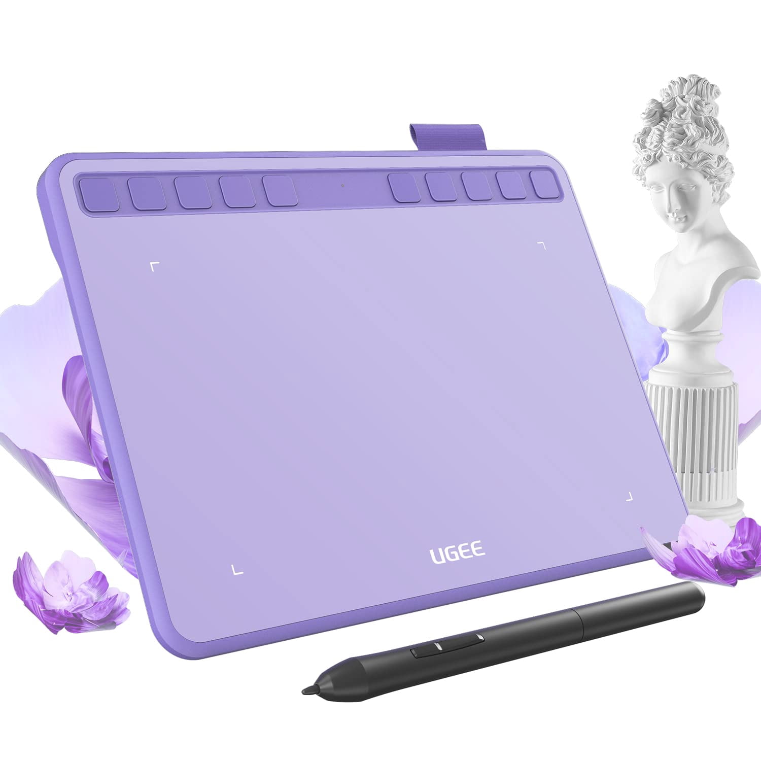 Tableta de dibujo UGEE S640 de 16,5 x 10,2 cm con lápiz óptico de 8192 niveles