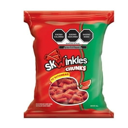 Dulce enchilado Skwinkles chunks sabor sandía con rellenos sabor chamoy 130 g