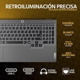 thumbnail image 4 of Laptop Gamer LENOVO LOQ NVIDIA GeForce RTX 3050AMD Ryzen 5 7235HS 16GB DDR5 512GB SSD 15.6" Full HD 144Hz W11 Teclado Español Mouse Gaming Estable, 4 of 5